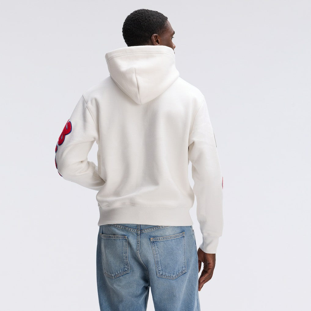 Buffalo Bills IconicFleece Letterman Hoodie - Oatmeal for sale