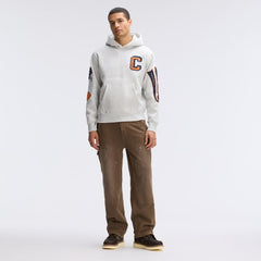 Chicago Bears IconicFleece Letterman Hoodie - Heather Gray cheap