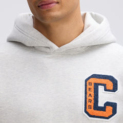 Chicago Bears IconicFleece Letterman Hoodie - Heather Gray cheap