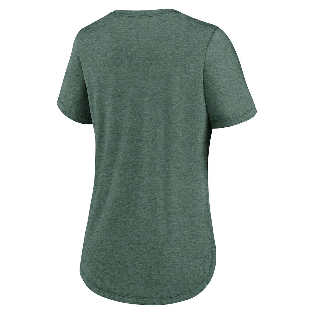 New York Jets Women's The City Never Sleeps Tri-Blend T-Shirt - Heather Green on sale