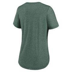 New York Jets Women's The City Never Sleeps Tri-Blend T-Shirt - Heather Green on sale