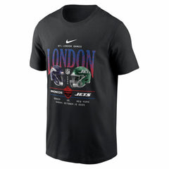 Denver Broncos vs. New York Jets International Games London 2025 T-Shirt - Black for sale