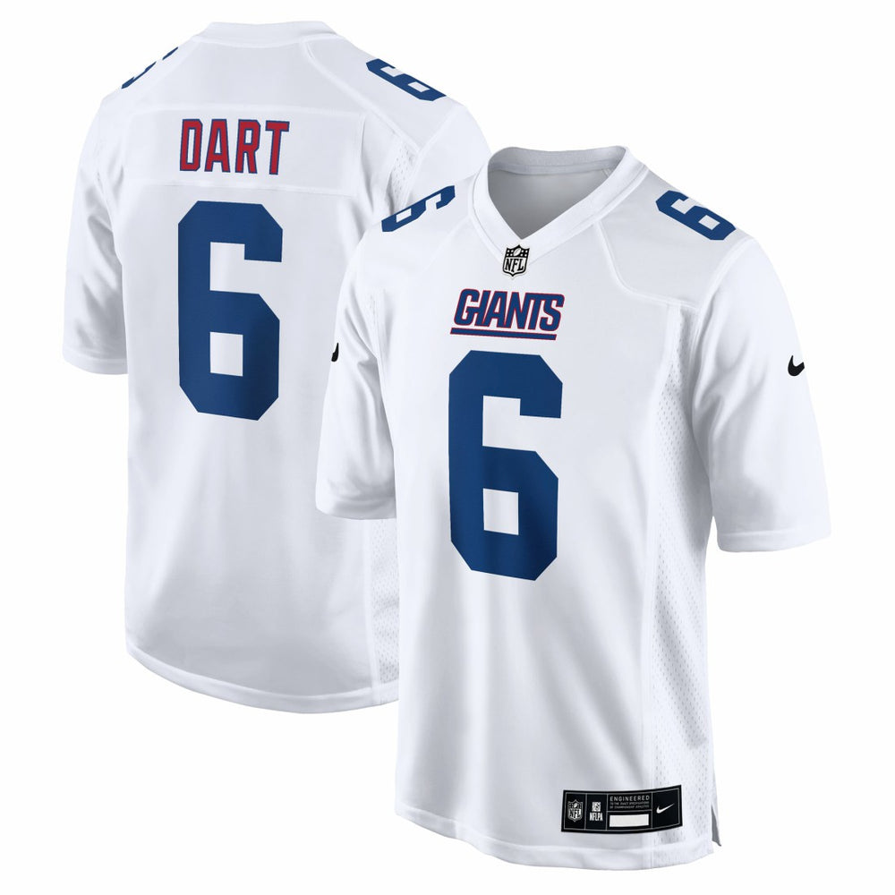 Jaxson Dart New York Giants Fashion Game Jersey - Tundra White for sale