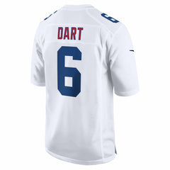 Jaxson Dart New York Giants Fashion Game Jersey - Tundra White for sale