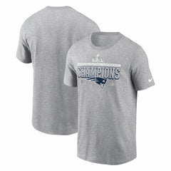 New England Patriots 2025 AFC Champions Locker Room Trophy Collection Tall T-Shirt - Heather Gray discount
