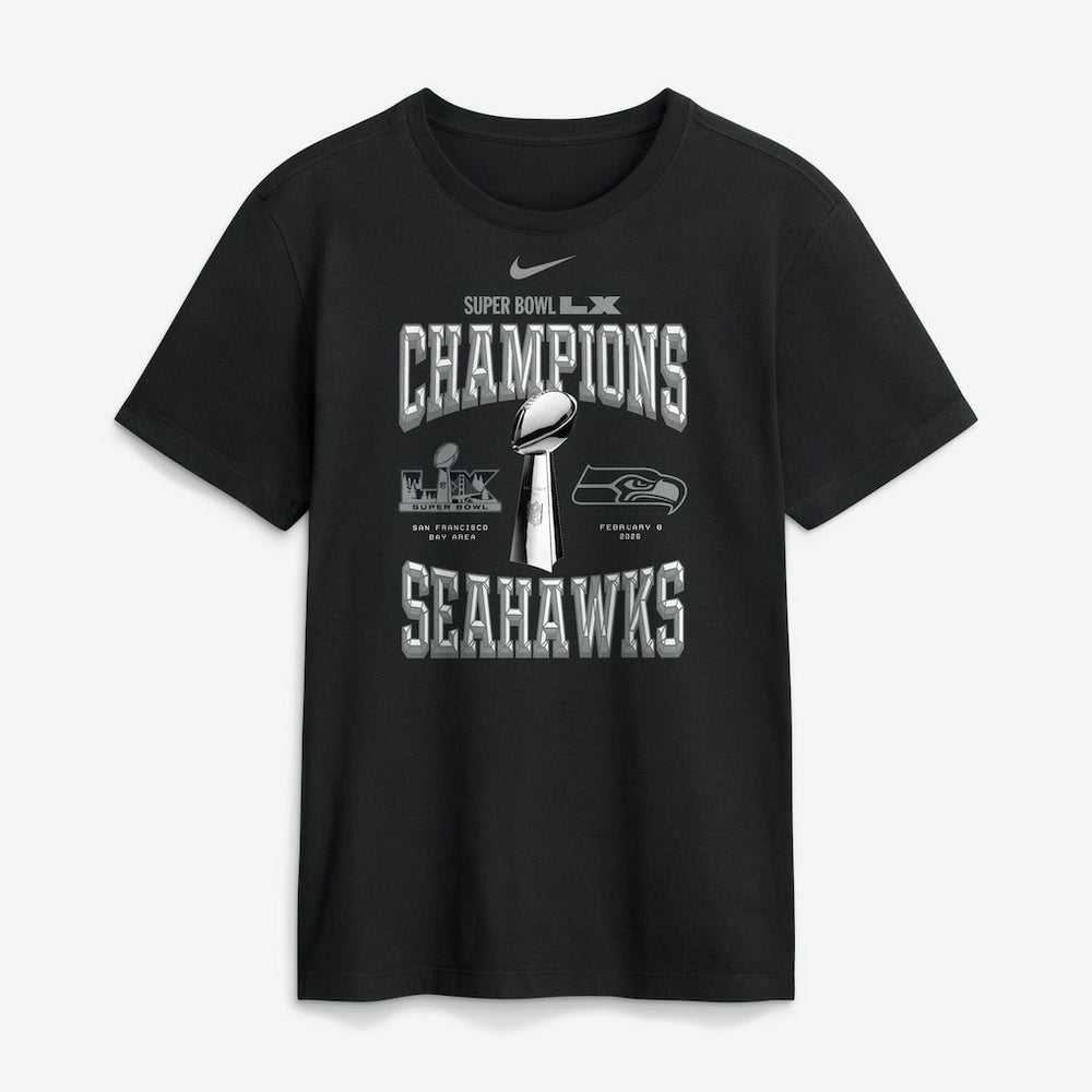 Seattle Seahawks Super Bowl LX Champions Locker Room Trophy Collection Replica T-Shirt - Black online