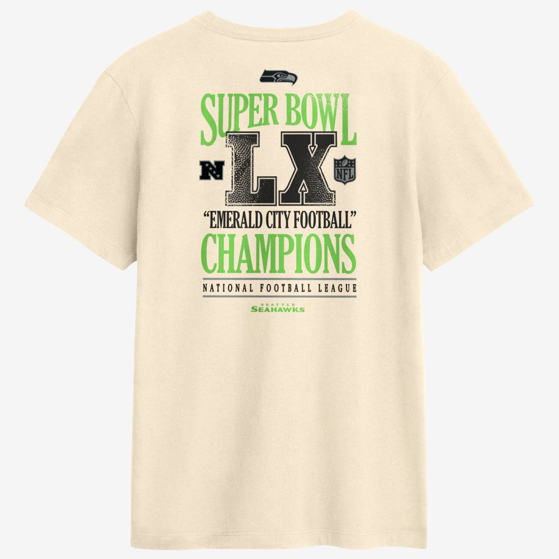 Seattle Seahawks Super Bowl LX Champions Long Ball T-Shirt - Natural sale
