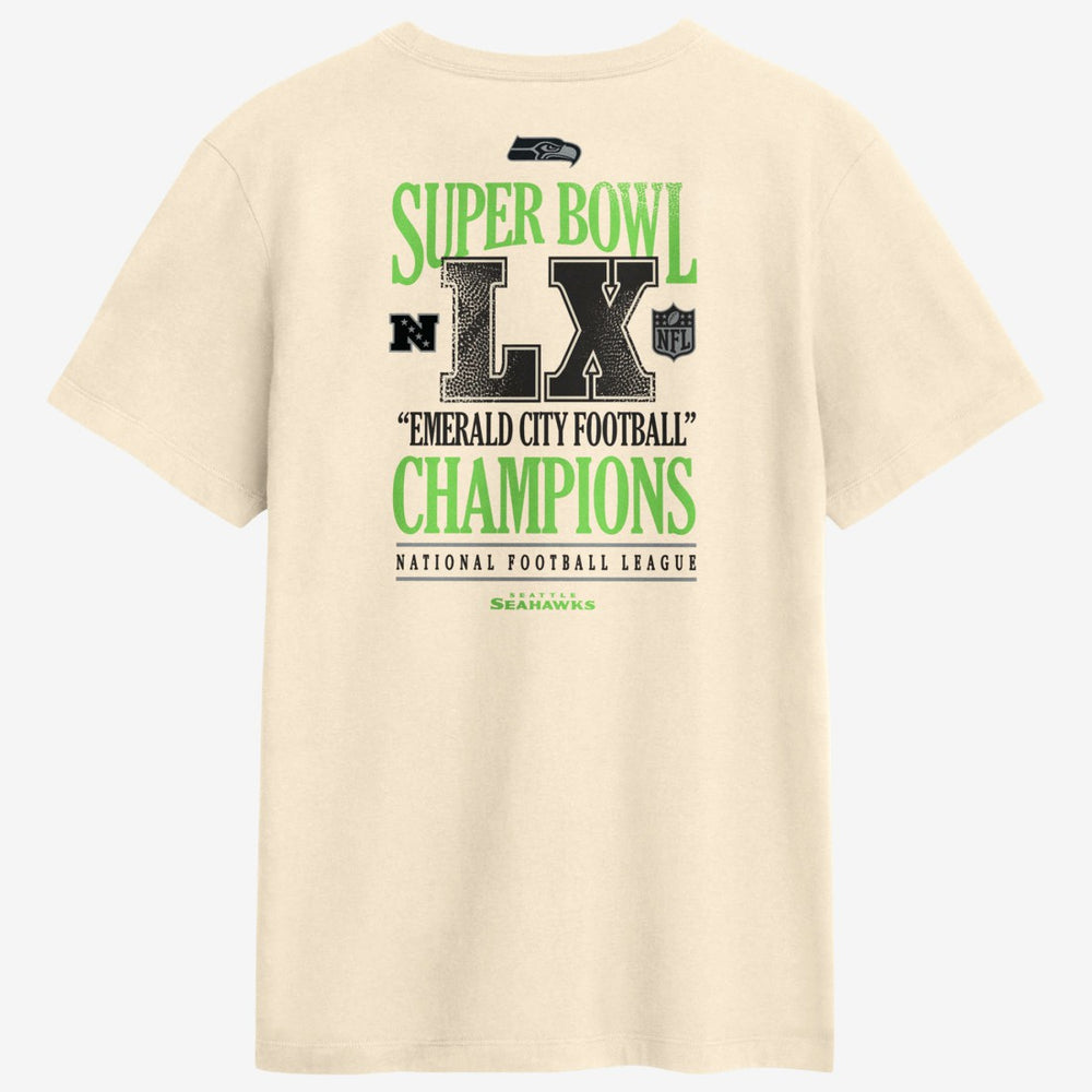 Seattle Seahawks Super Bowl LX Champions Long Ball T-Shirt - Natural sale