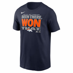 Denver Broncos 2025 AFC West Division Champions Locker Room Trophy Collection T-Shirt - Navy discount