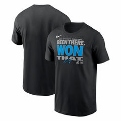 Carolina Panthers 2025 NFC South Division Champions Locker Room Trophy Collection T-Shirt - Black sale