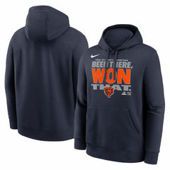 Chicago Bears 2025 NFC North Division Champions Locker Room Trophy Collection Hoodie - Navy on sale