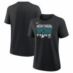Philadelphia Eagles Women's 2025 NFC East Division Champions Locker Room Trophy Collection T-Shirt - Black sale