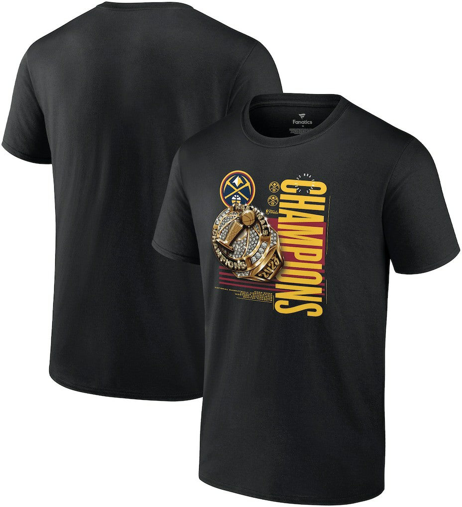 Denver Nuggets 2023 NBA Finals Champions Slam Bling Ring T-Shirt - Black outlet