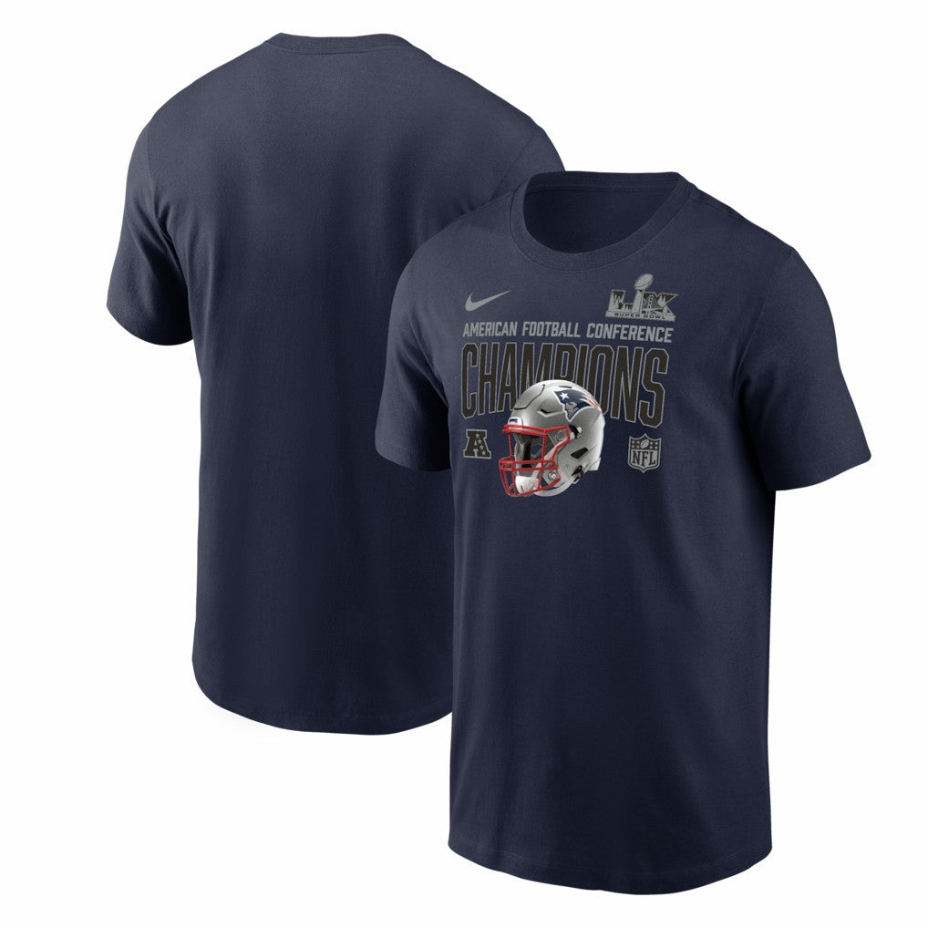 New England Patriots 2025 AFC Champions Glory Shield T-Shirt - Navy online