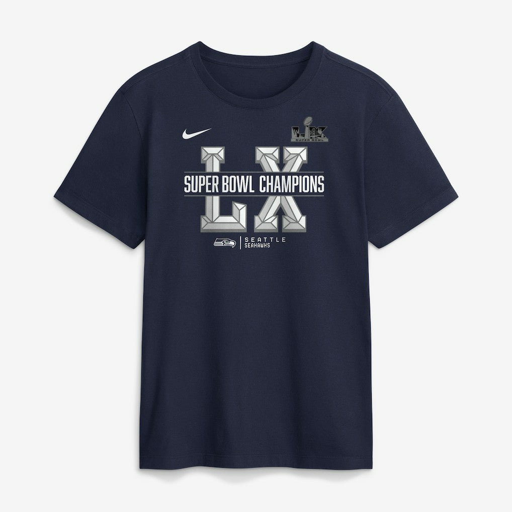 Seattle Seahawks Super Bowl LX Champions Sacrifice T-Shirt - College Navy sale