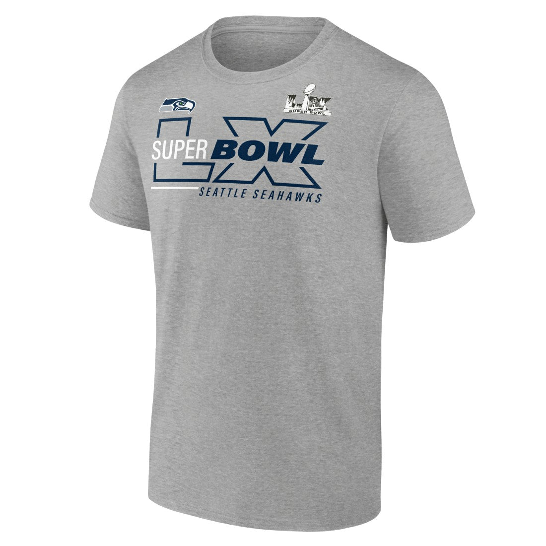 Seattle Seahawks Super Bowl LX Roster T-Shirt - Heather Gray discount