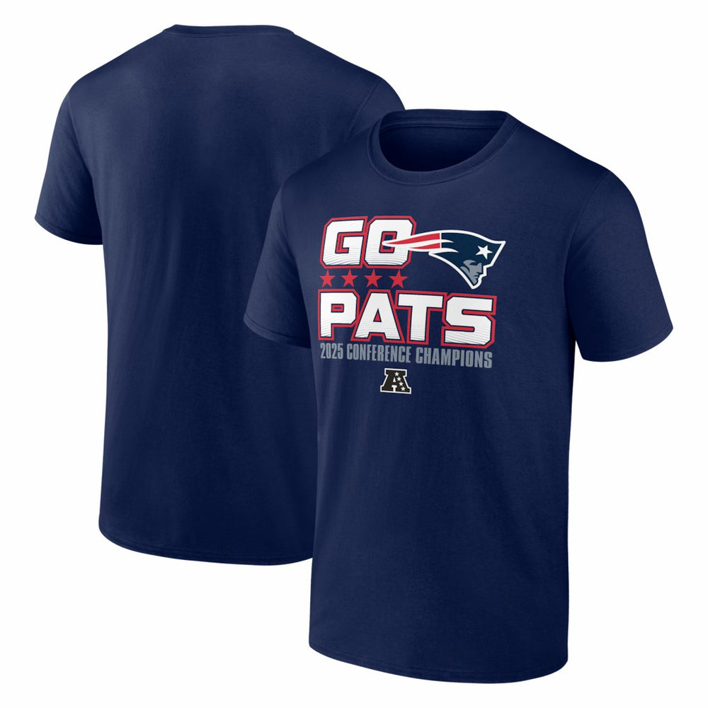 New England Patriots 2025 AFC Champions Hometown T-Shirt - Navy sale