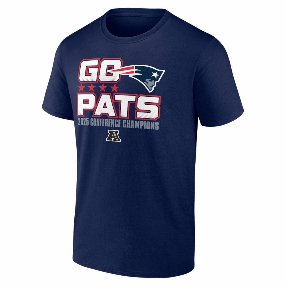 New England Patriots 2025 AFC Champions Hometown T-Shirt - Navy sale