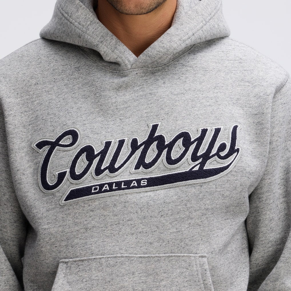 Dallas Cowboys IconicFleece Tipped Hoodie - Heather Gray on sale