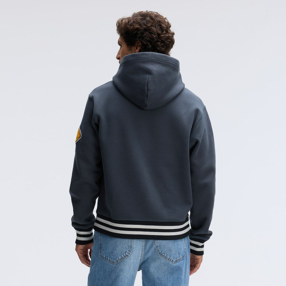 Pittsburgh Steelers IconicFleece Tipped Hoodie - Charcoal discount