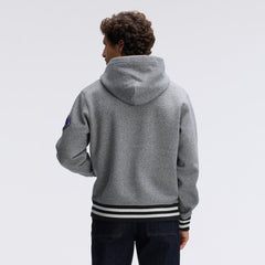 Baltimore Ravens IconicFleece Tipped Hoodie - Athletic Heather Gray on sale