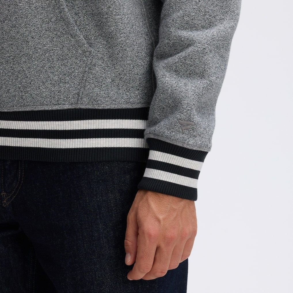 Baltimore Ravens IconicFleece Tipped Hoodie - Athletic Heather Gray on sale