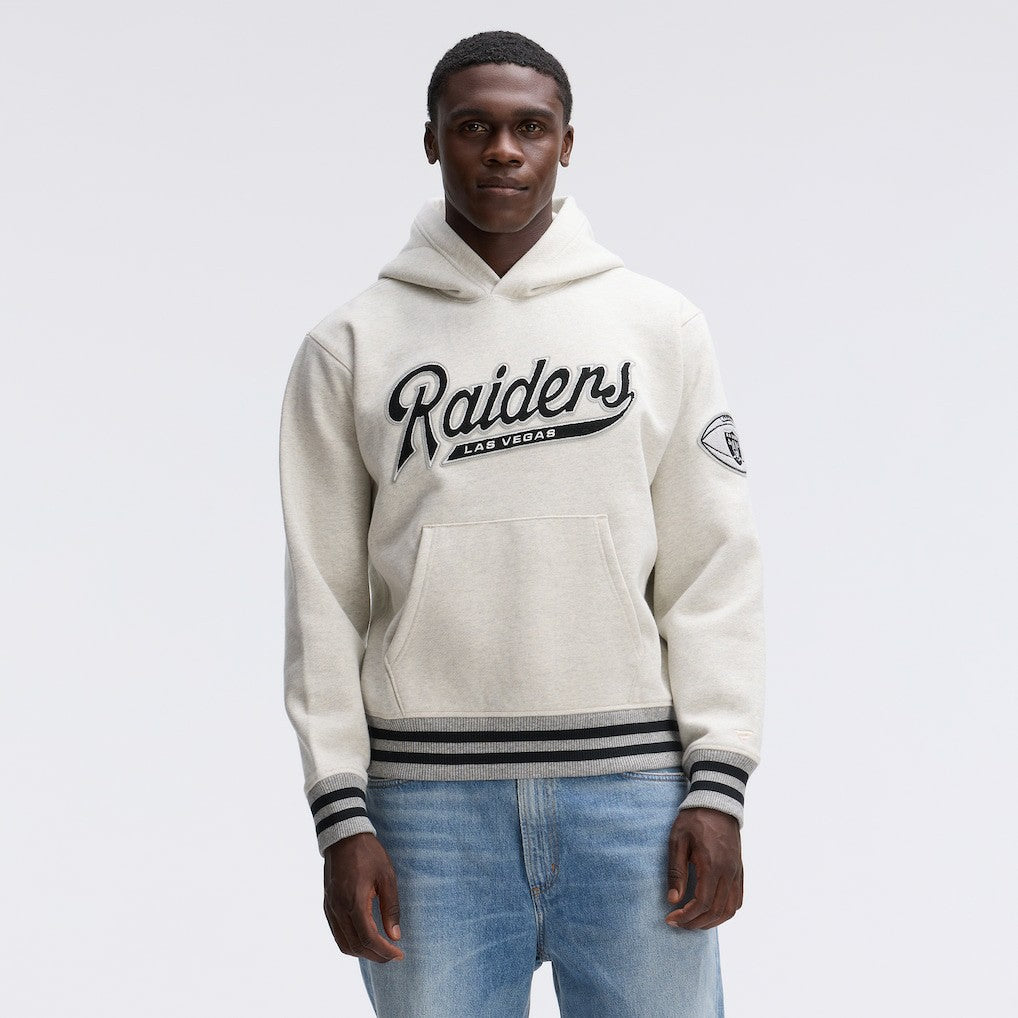 Las Vegas Raiders IconicFleece Tipped Hoodie - Oatmeal on sale
