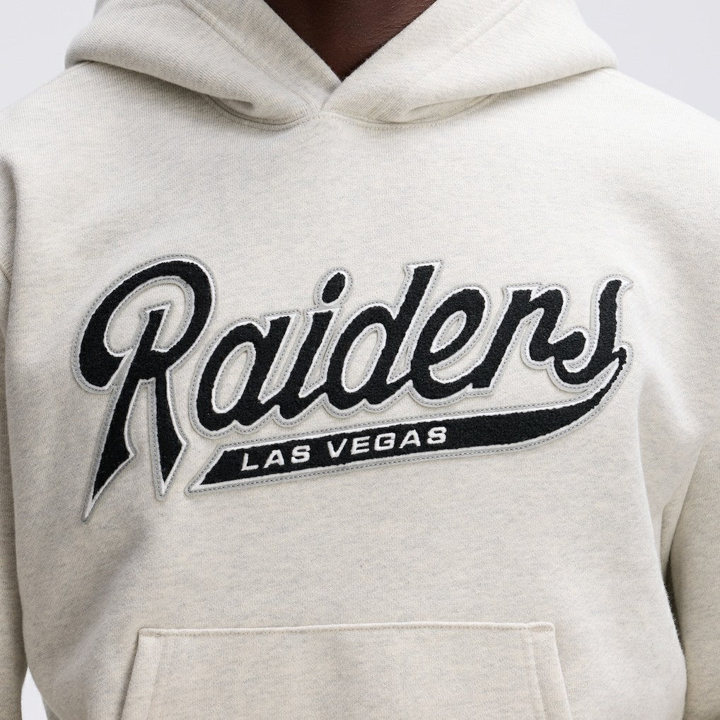 Las Vegas Raiders IconicFleece Tipped Hoodie - Oatmeal on sale