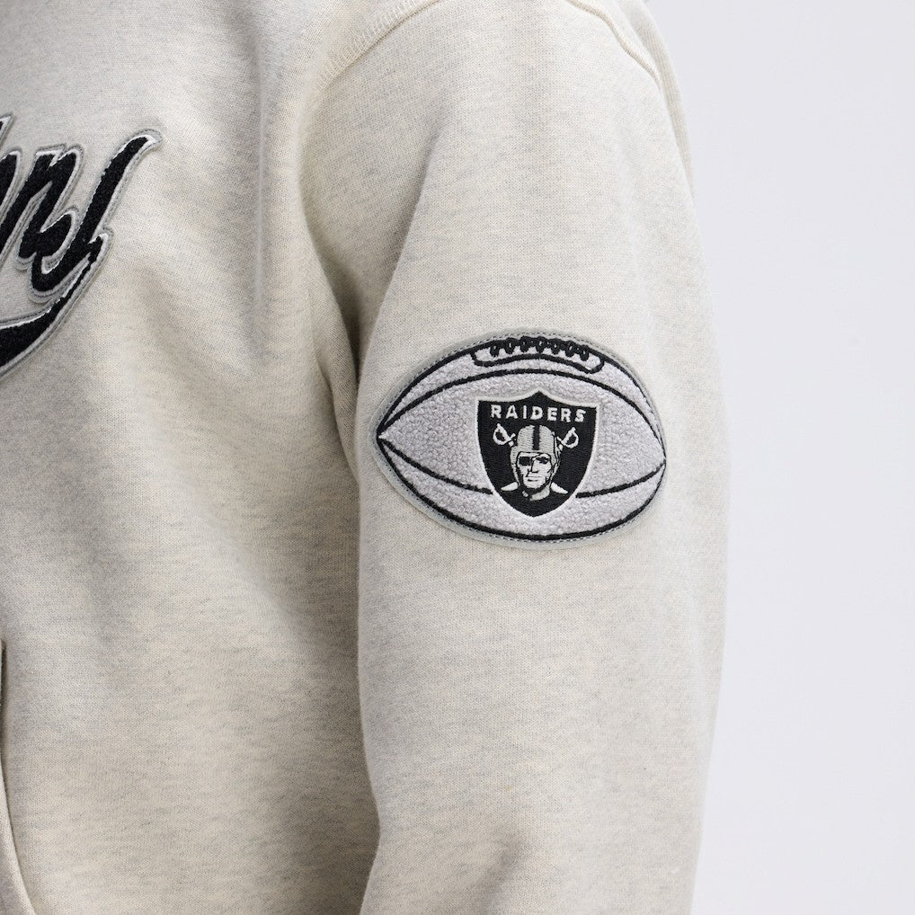 Las Vegas Raiders IconicFleece Tipped Hoodie - Oatmeal on sale