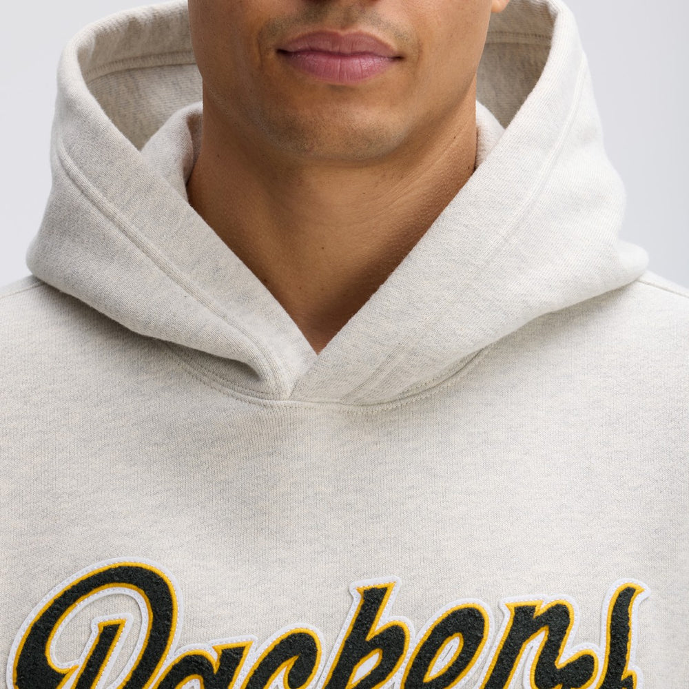 Green Bay Packers IconicFleece Tipped Hoodie - Oatmeal cheap
