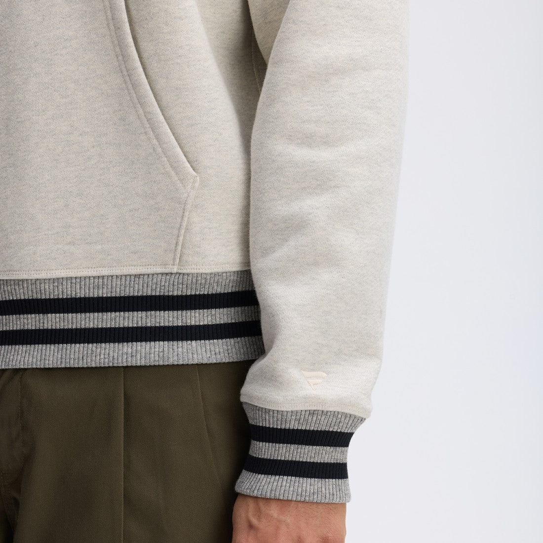 Green Bay Packers IconicFleece Tipped Hoodie - Oatmeal cheap