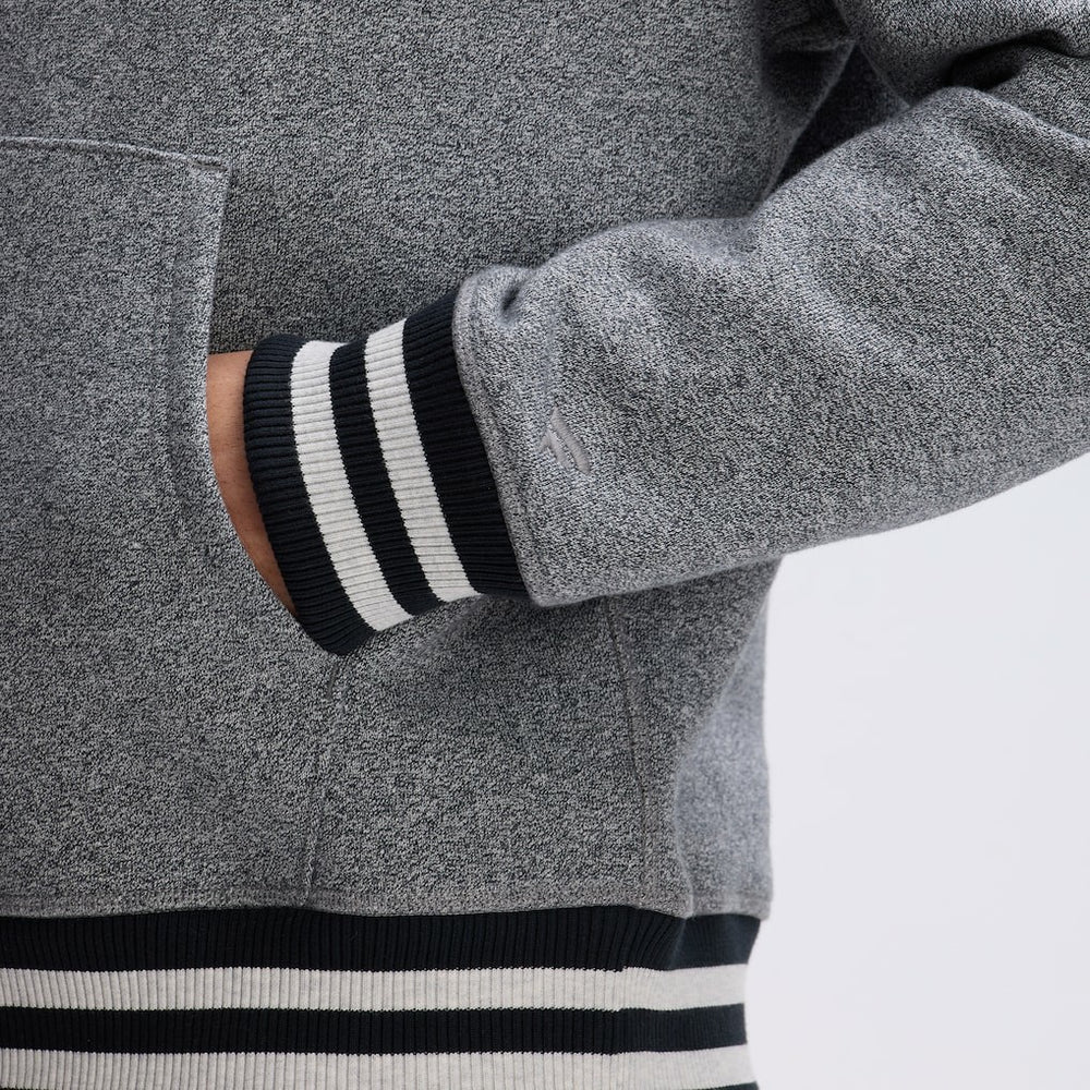 Kansas City Chiefs IconicFleece Tipped Hoodie - Athletic Heather Gray sale