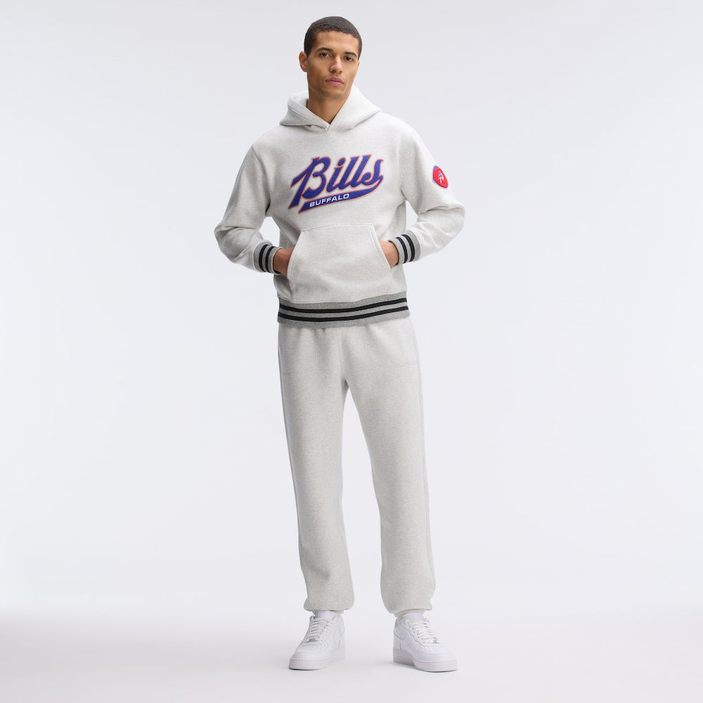 Buffalo Bills IconicFleece Tipped Hoodie - Heather Gray online
