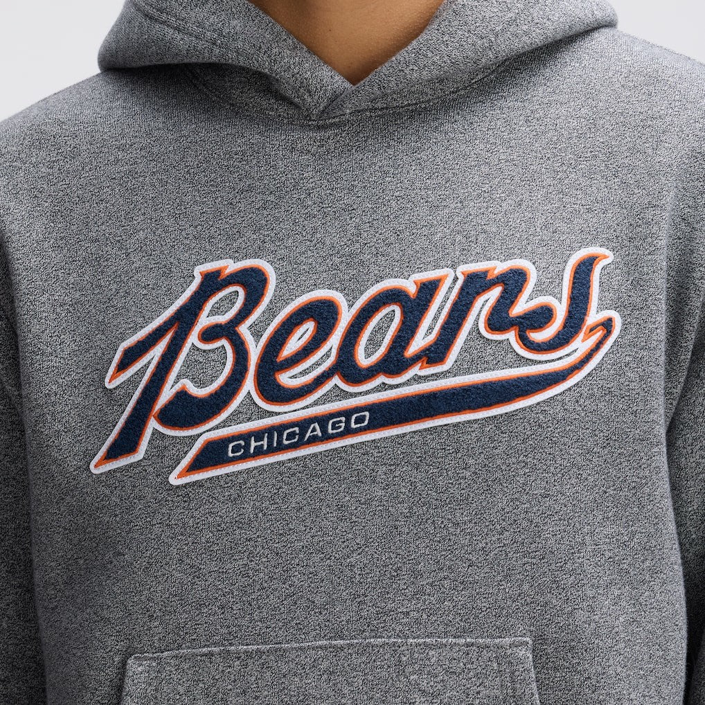Chicago Bears IconicFleece Tipped Hoodie - Athletic Heather Gray outlet