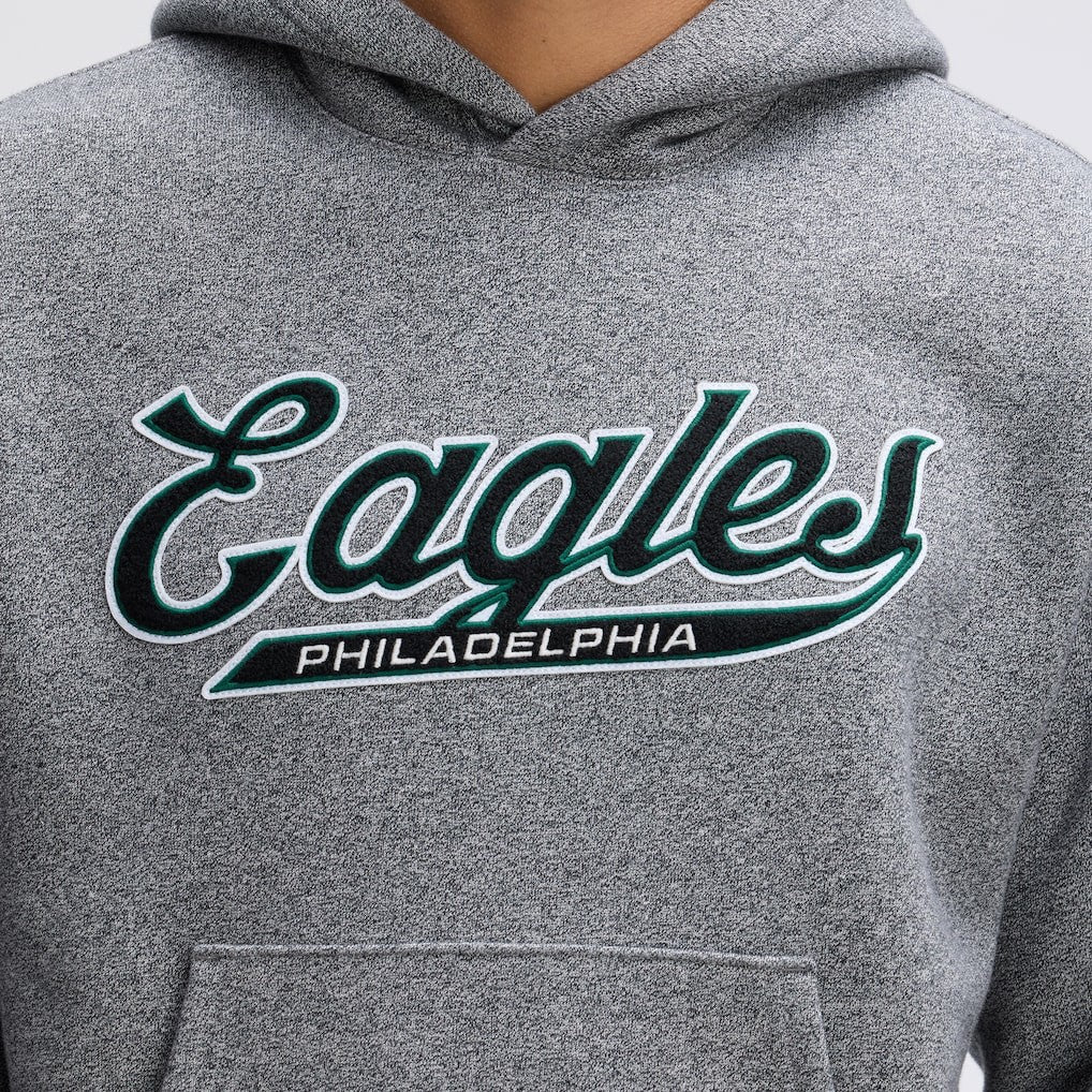 Philadelphia Eagles IconicFleece Tipped Hoodie - Athletic Heather Gray on sale