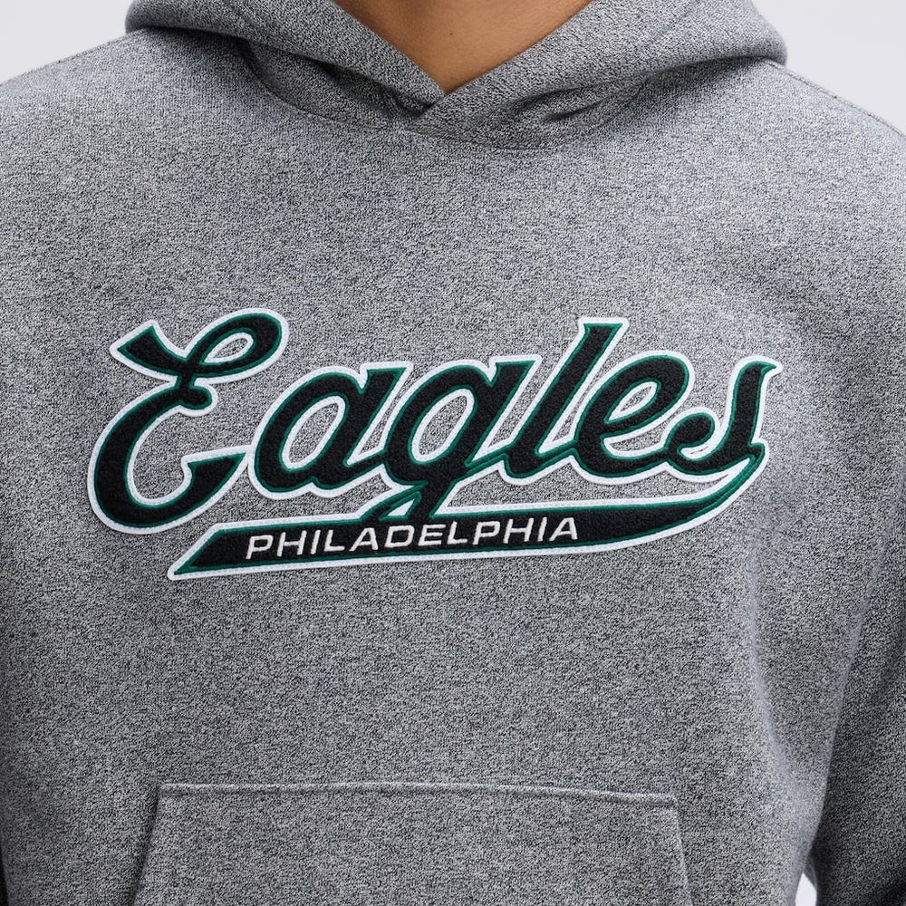 Philadelphia Eagles IconicFleece Tipped Hoodie - Athletic Heather Gray on sale
