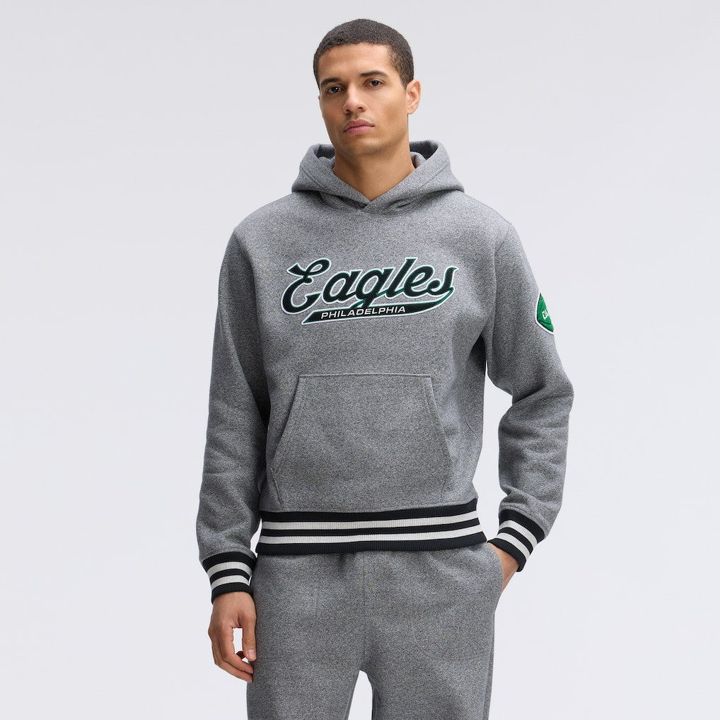 Philadelphia Eagles IconicFleece Tipped Hoodie - Athletic Heather Gray on sale