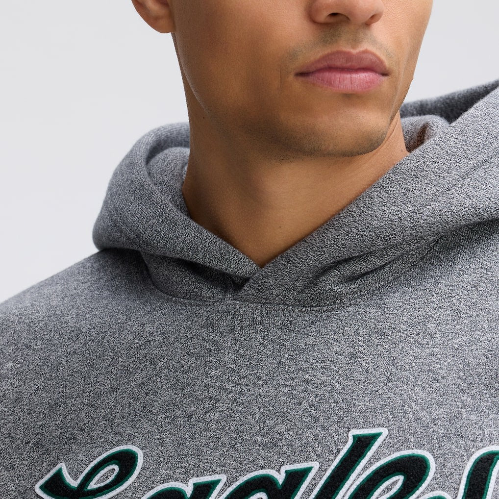 Philadelphia Eagles IconicFleece Tipped Hoodie - Athletic Heather Gray on sale