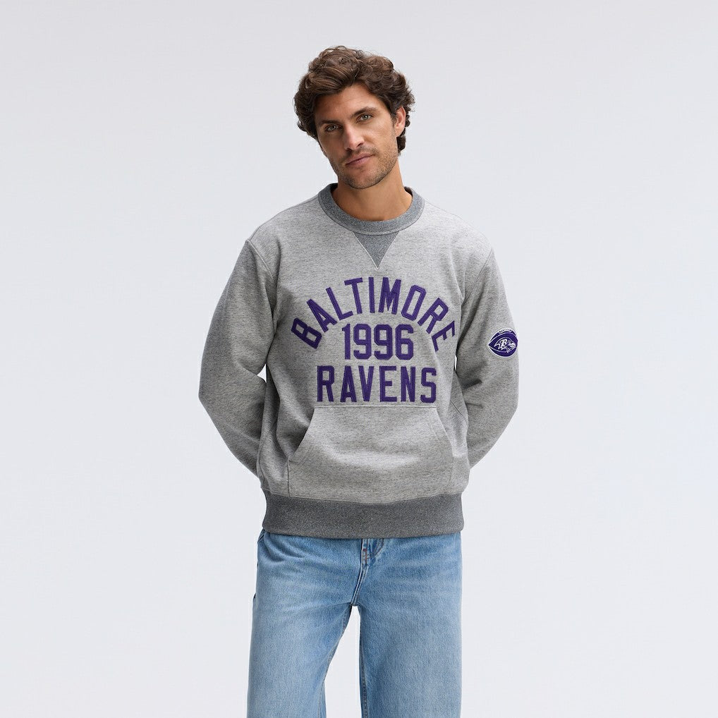 Baltimore Ravens IconicFleece Pocket Sweatshirt - Heather Gray sale