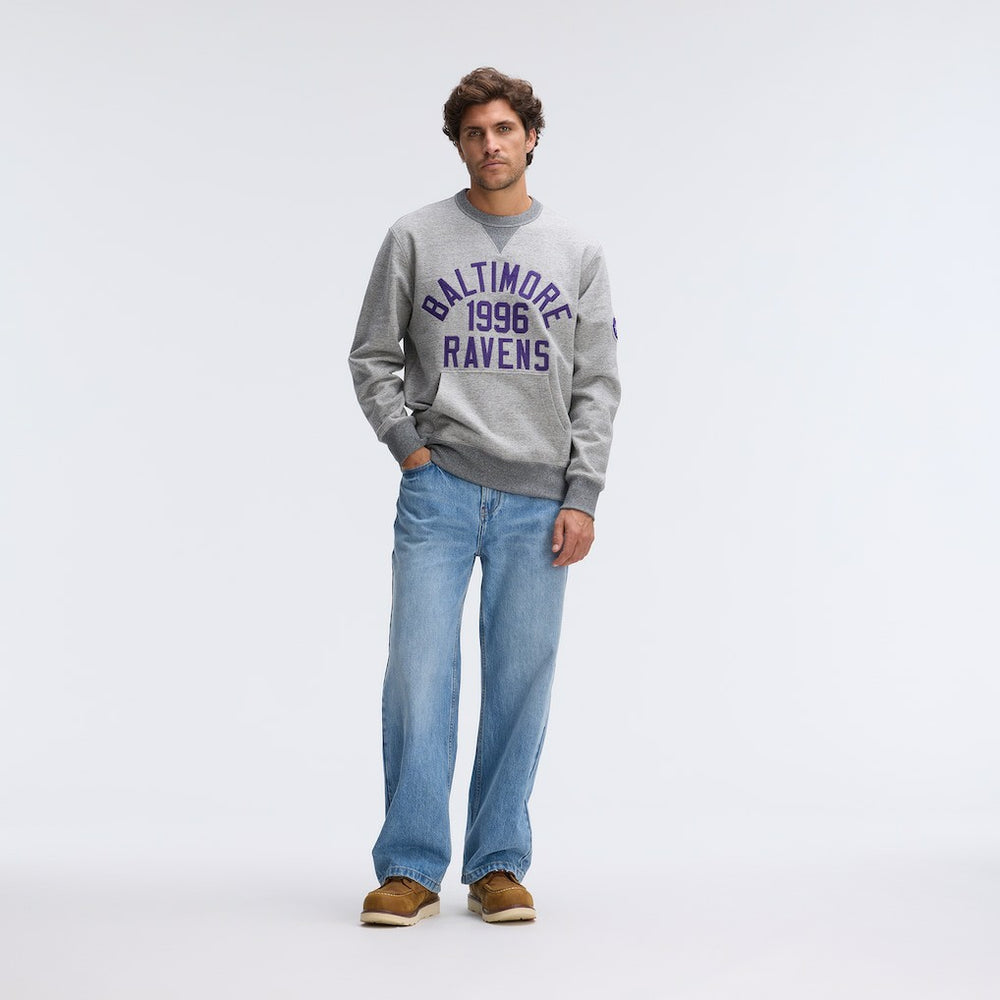 Baltimore Ravens IconicFleece Pocket Sweatshirt - Heather Gray sale