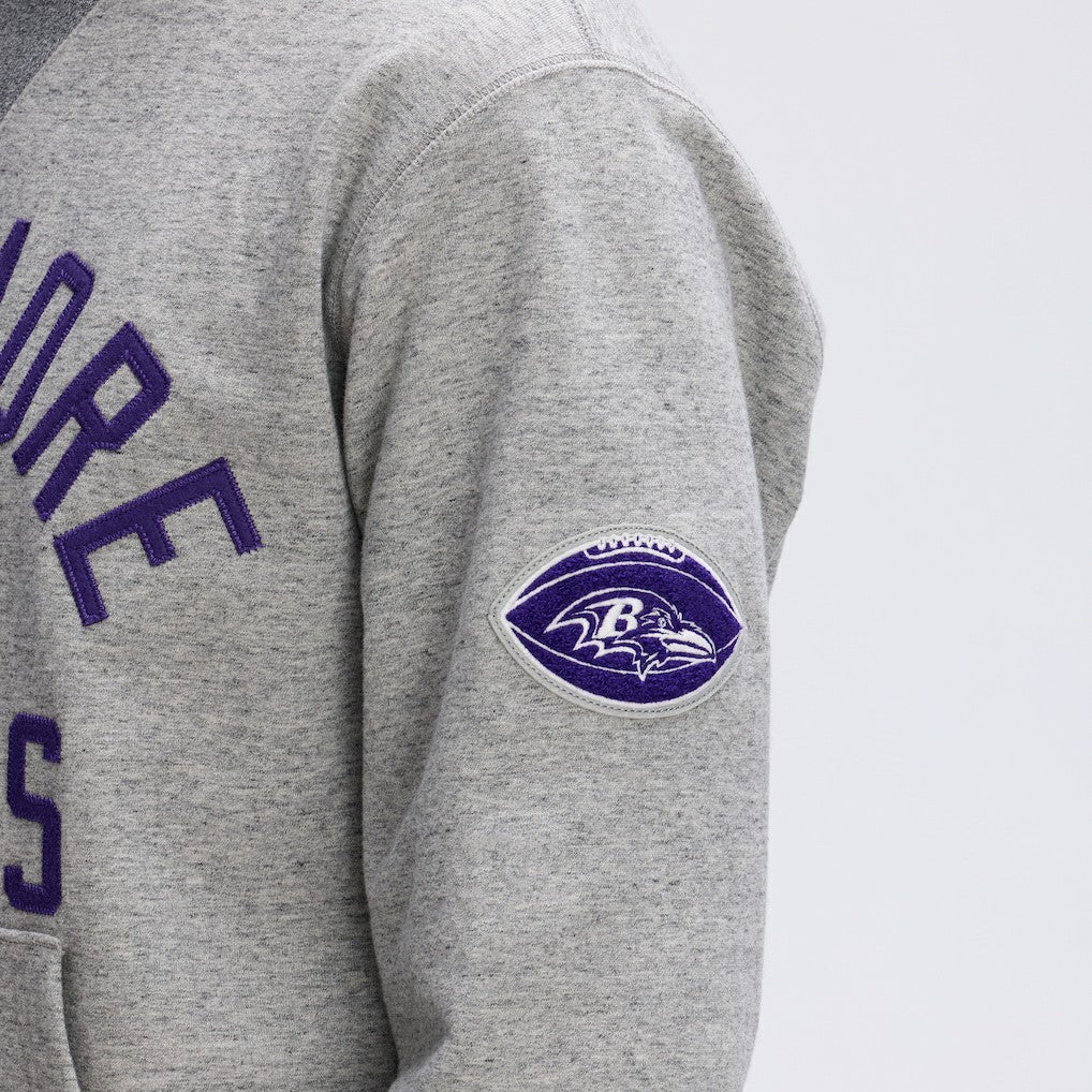 Baltimore Ravens IconicFleece Pocket Sweatshirt - Heather Gray sale
