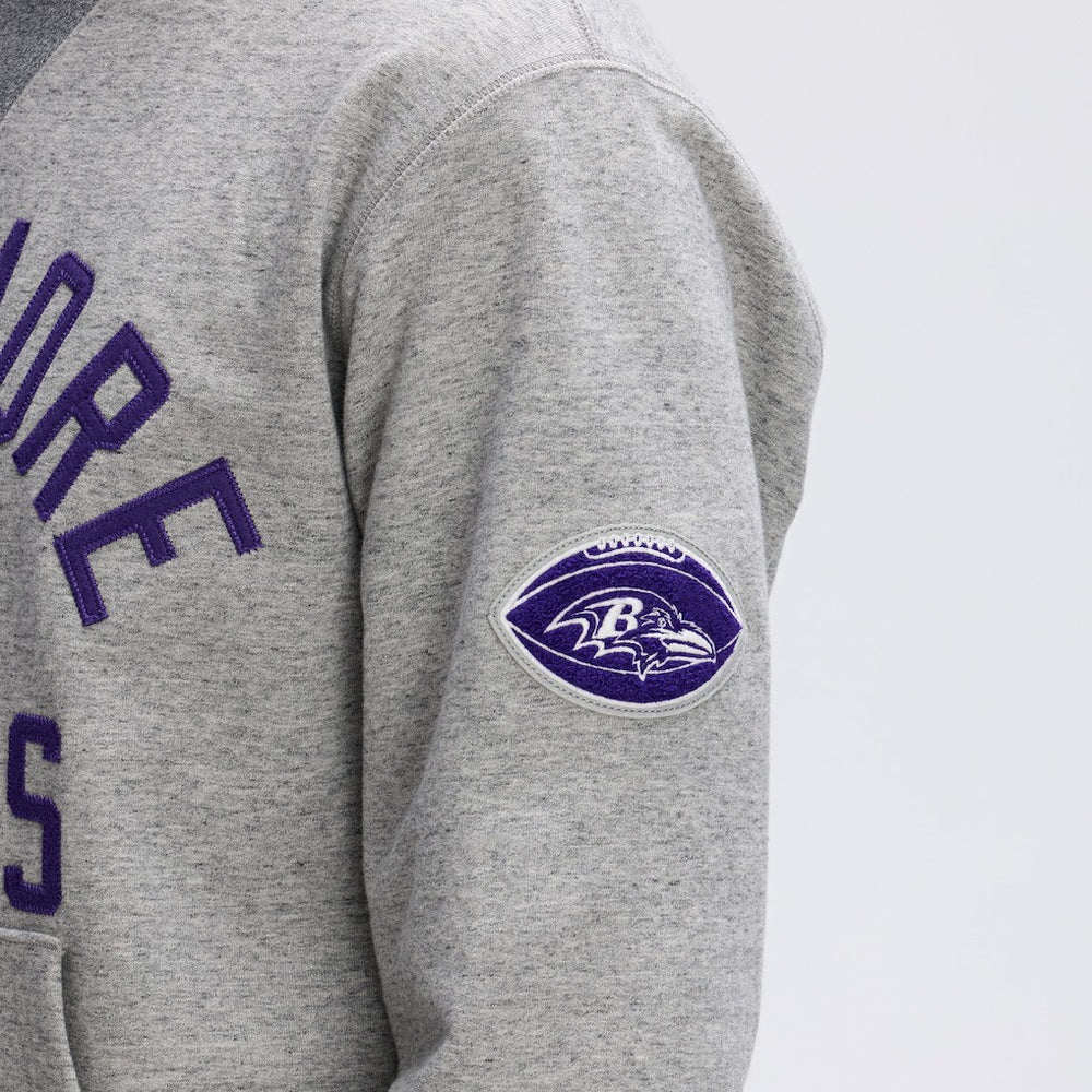 Baltimore Ravens IconicFleece Pocket Sweatshirt - Heather Gray sale