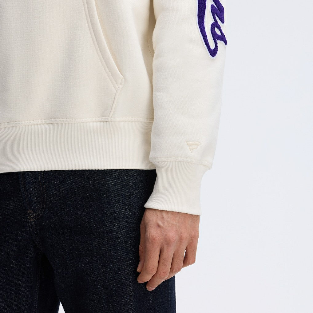 Baltimore Ravens IconicFleece Letterman Hoodie - Oatmeal for sale