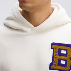 Baltimore Ravens IconicFleece Letterman Hoodie - Oatmeal for sale