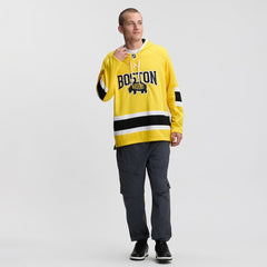 Boston Bruins Fanatics 2026 NHL Stadium Series Lace Up Hoodie - Gold Hoodies