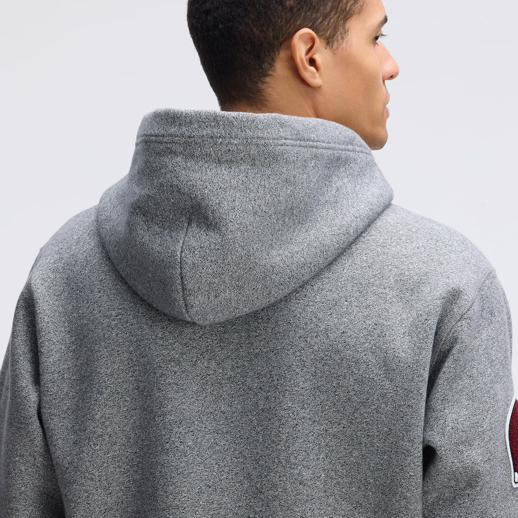 Washington Commanders IconicFleece Letterman Hoodie - Athletic Heather Gray on sale