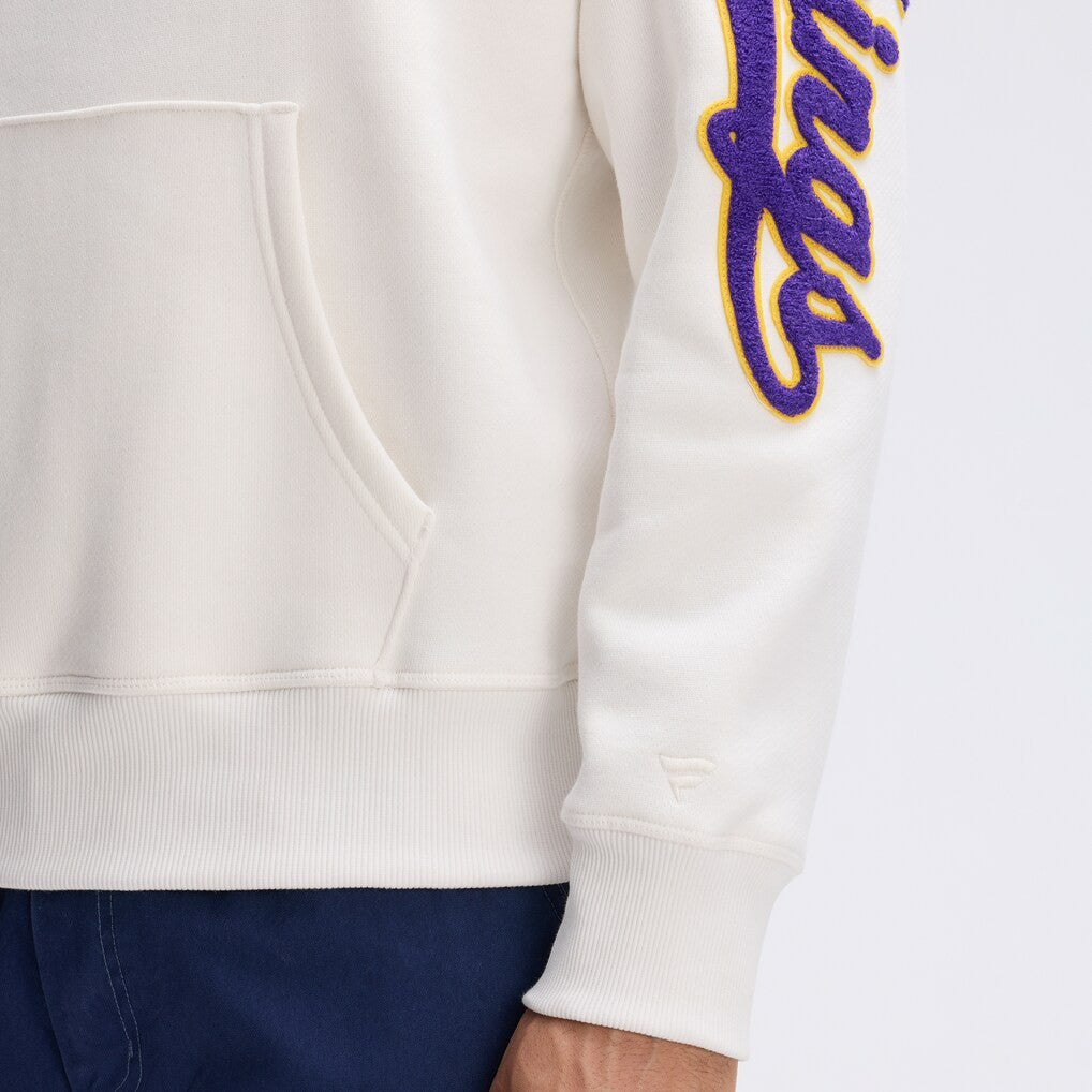 Minnesota Vikings IconicFleece Letterman Hoodie - Oatmeal sale