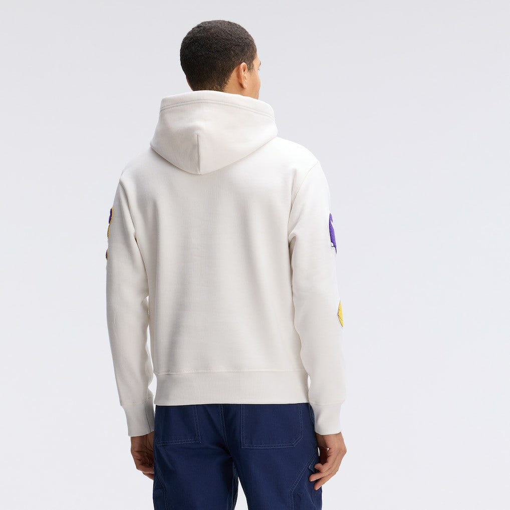 Minnesota Vikings IconicFleece Letterman Hoodie - Oatmeal sale