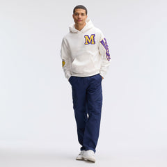 Minnesota Vikings IconicFleece Letterman Hoodie - Oatmeal sale