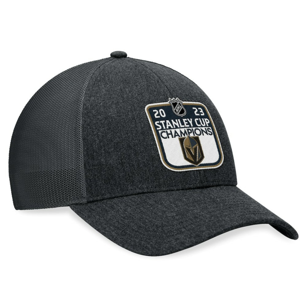 Vegas Golden Knights Fanatics 2023 Stanley Cup Champions Locker Room Adjustable Hat - Charcoal Hats
